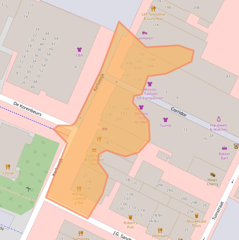 Kaart van postcodegebied 3901EA.