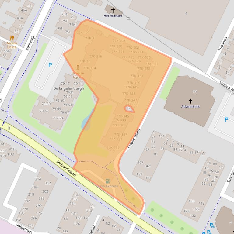 Kaart van postcodegebied 3901ED.