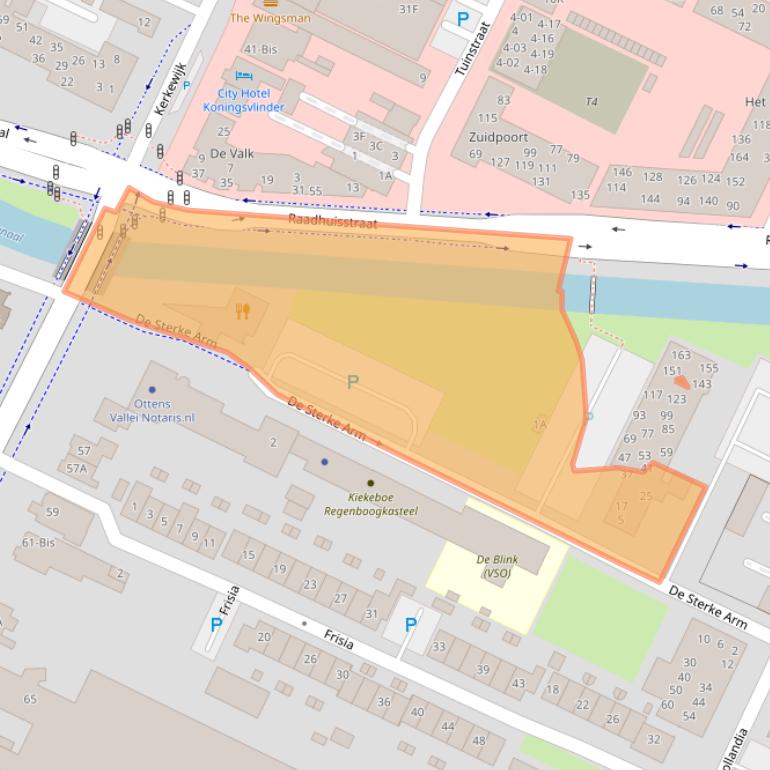 Kaart van postcodegebied 3901EK.