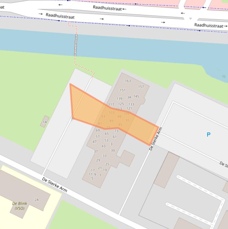 Kaart van postcodegebied 3901EM.