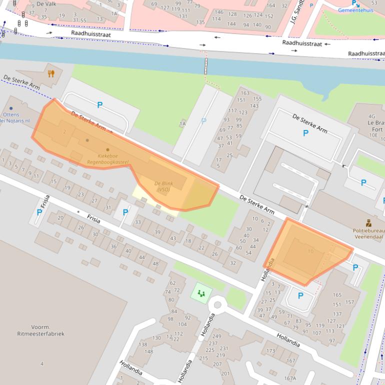 Kaart van postcodegebied 3901ER.