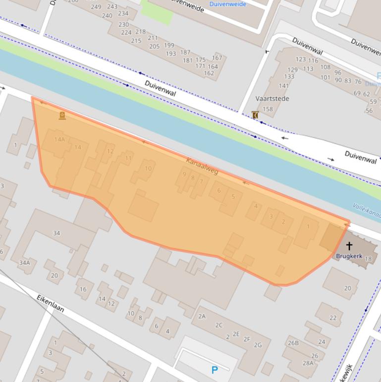 Kaart van postcodegebied 3901ET.
