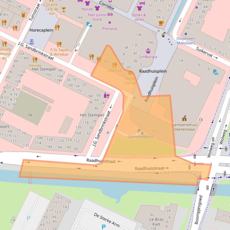 Kaart van postcodegebied 3901EX.