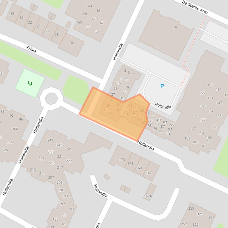 Kaart van postcodegebied 3901GH.