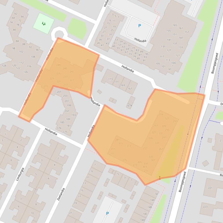 Kaart van postcodegebied 3901GT.