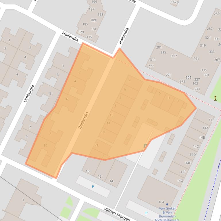 Kaart van postcodegebied 3901GZ.