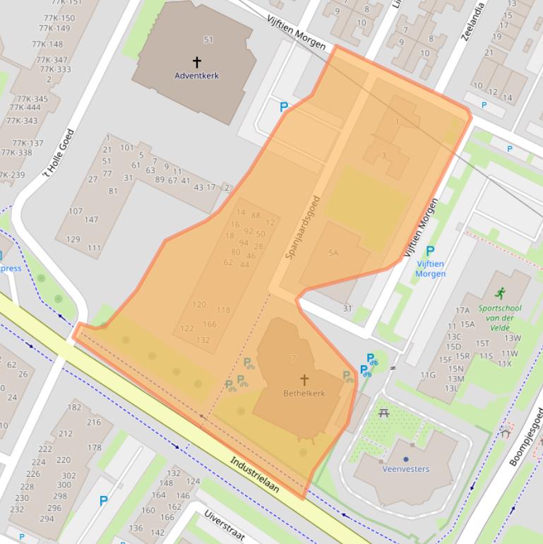 Kaart van postcodegebied 3901HC.