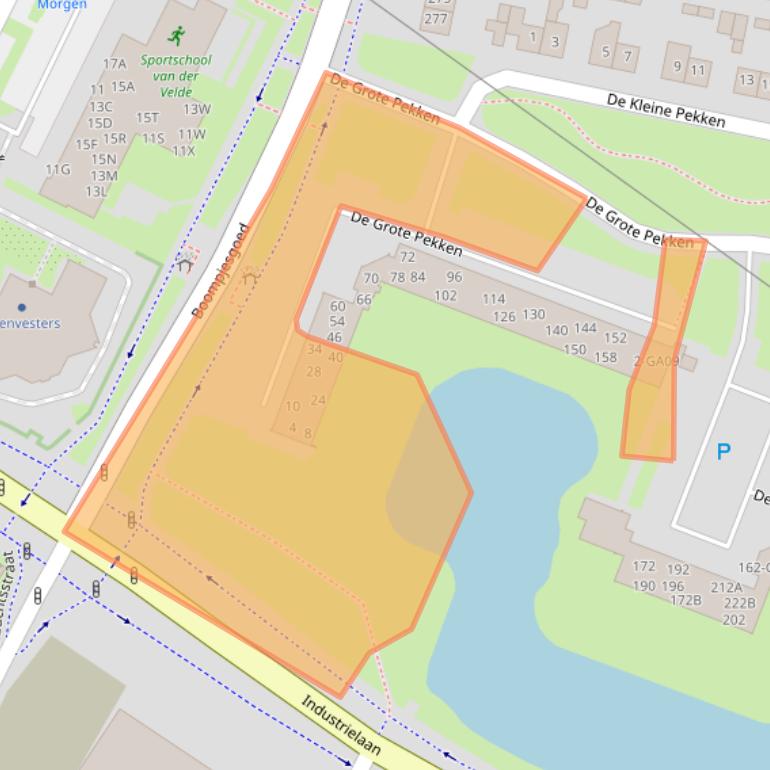 Kaart van postcodegebied 3901JC.