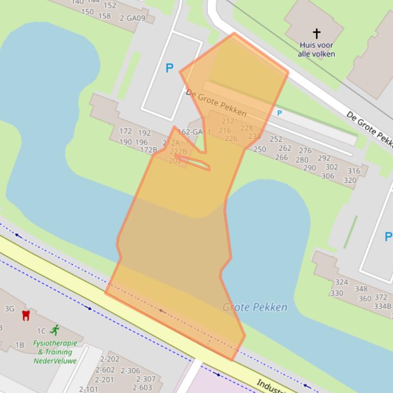 Kaart van postcodegebied 3901JJ.