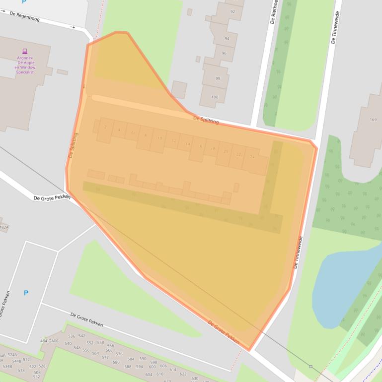 Kaart van postcodegebied 3901KR.