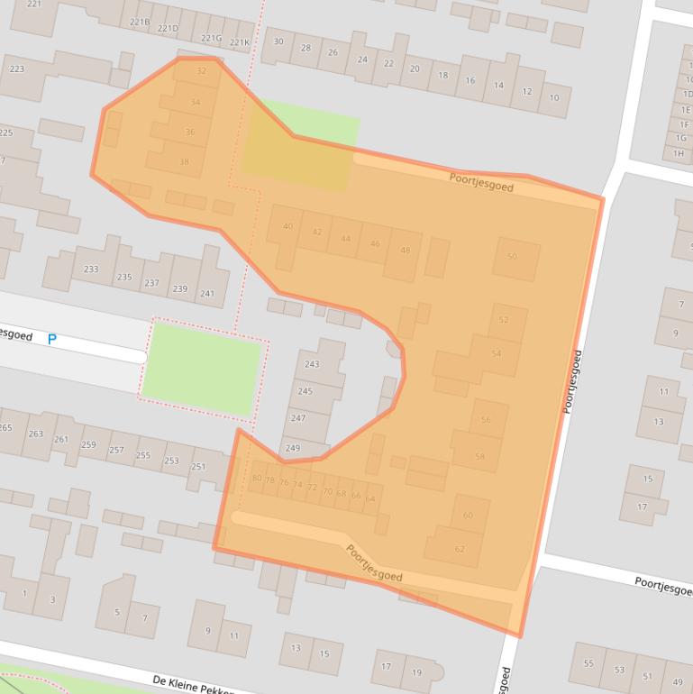 Kaart van postcodegebied 3901LD.