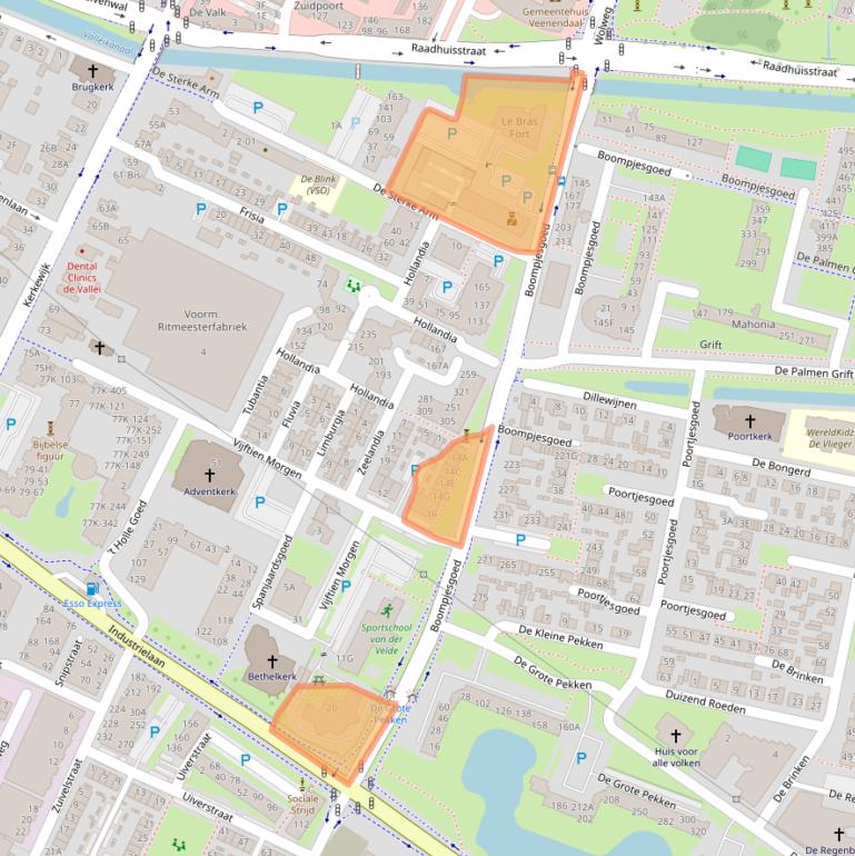 Kaart van postcodegebied 3901MJ.