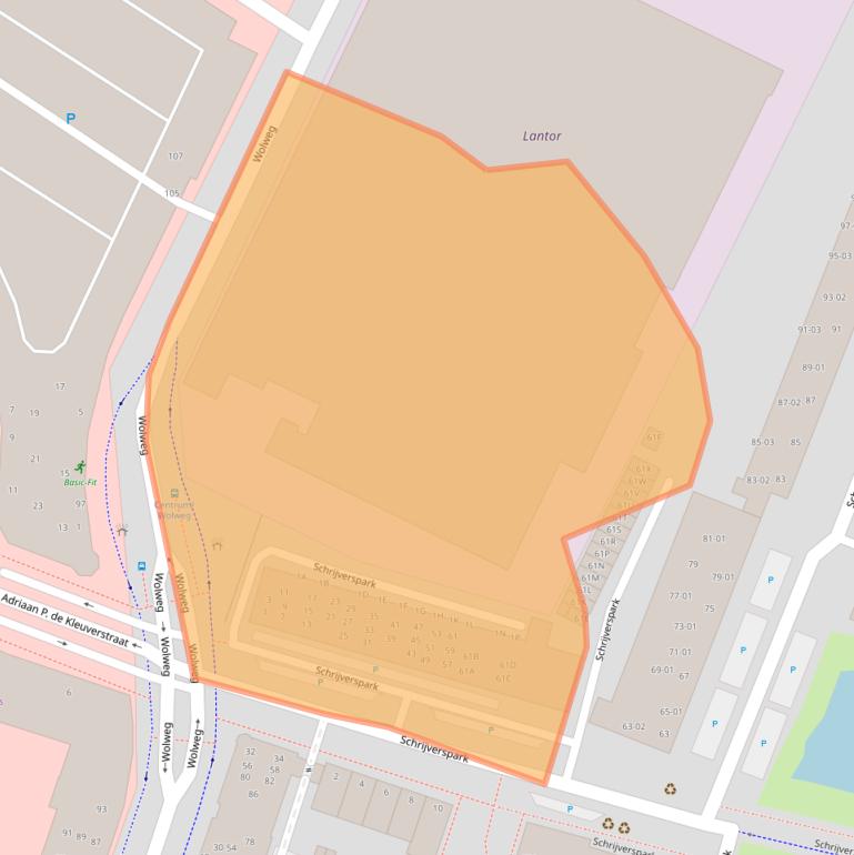 Kaart van postcodegebied 3901PB.