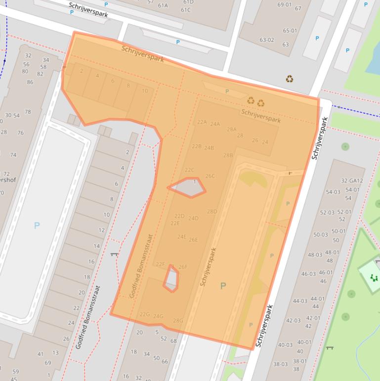 Kaart van postcodegebied 3901PM.
