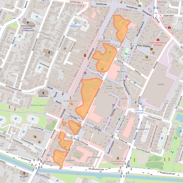 Kaart van postcodegebied 3901RA.