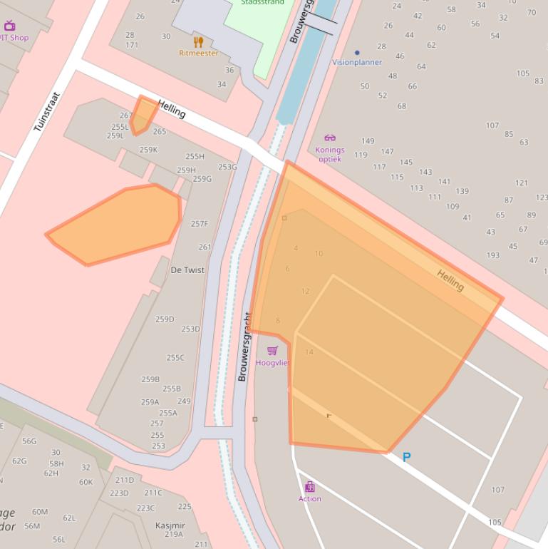 Kaart van postcodegebied 3901RZ.