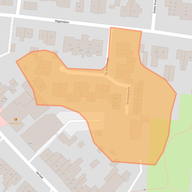 Kaart van postcodegebied 3901ST.