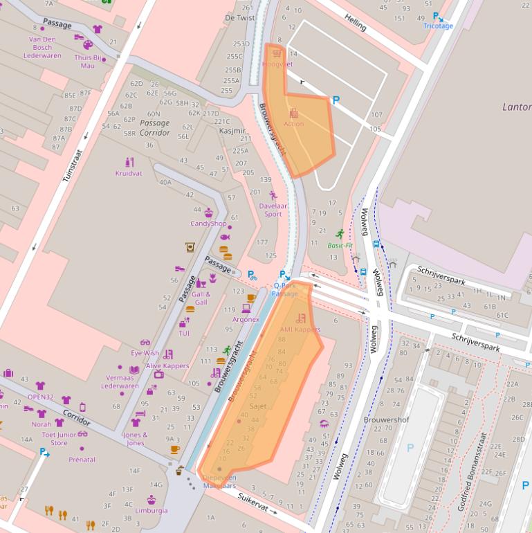 Kaart van postcodegebied 3901TJ.