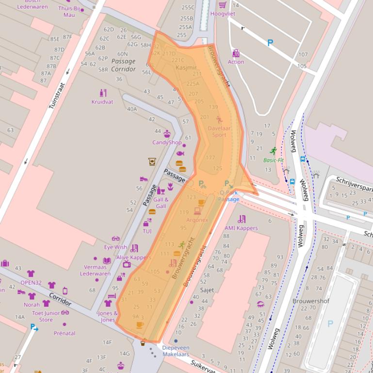 Kaart van postcodegebied 3901TK.