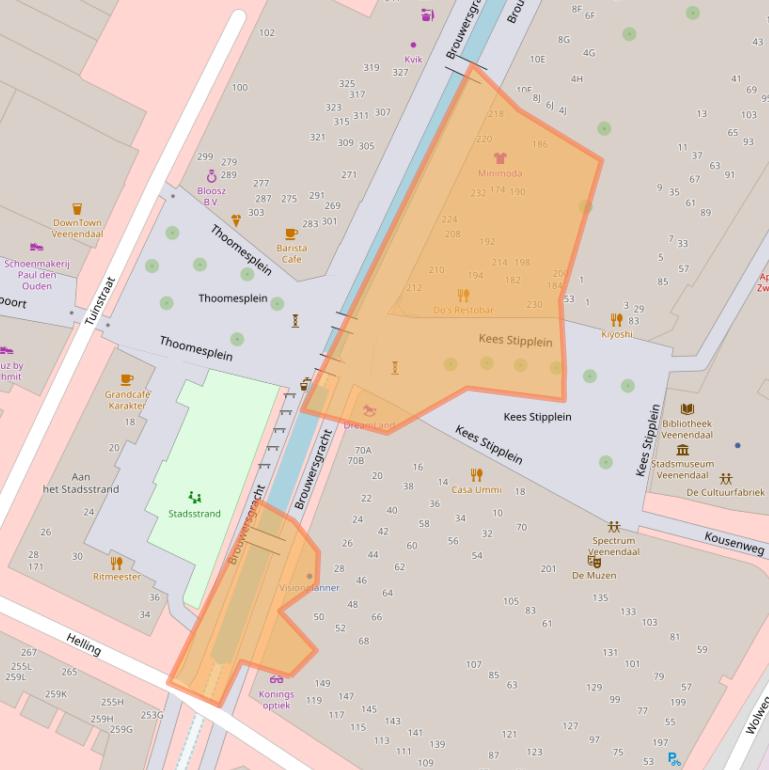 Kaart van postcodegebied 3901TM.