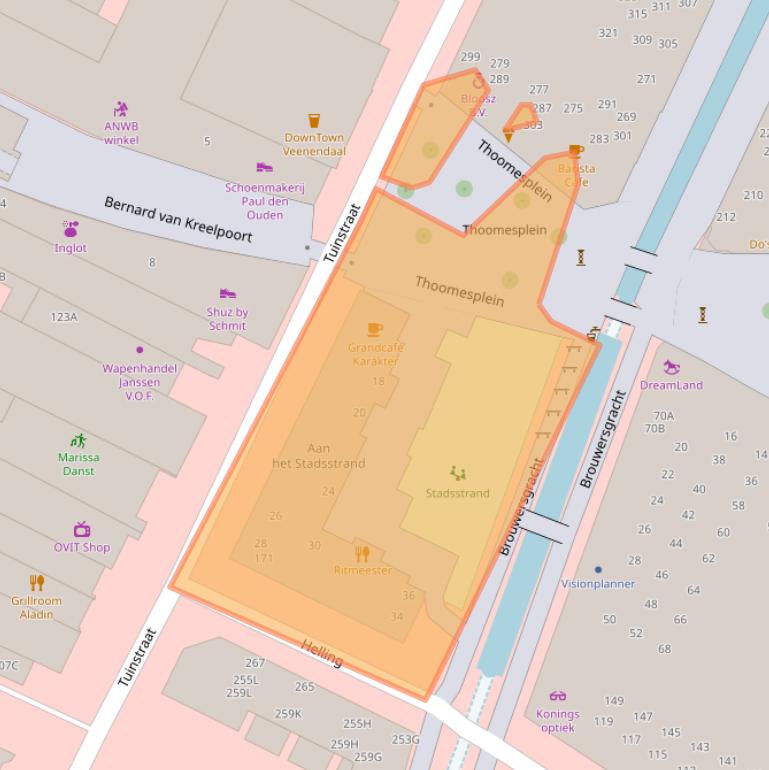 Kaart van postcodegebied 3901TN.