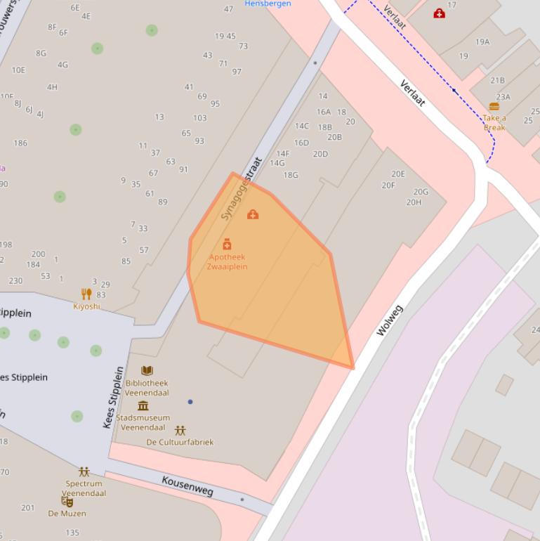 Kaart van postcodegebied 3901TS.