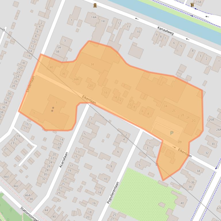 Kaart van postcodegebied 3901XA.