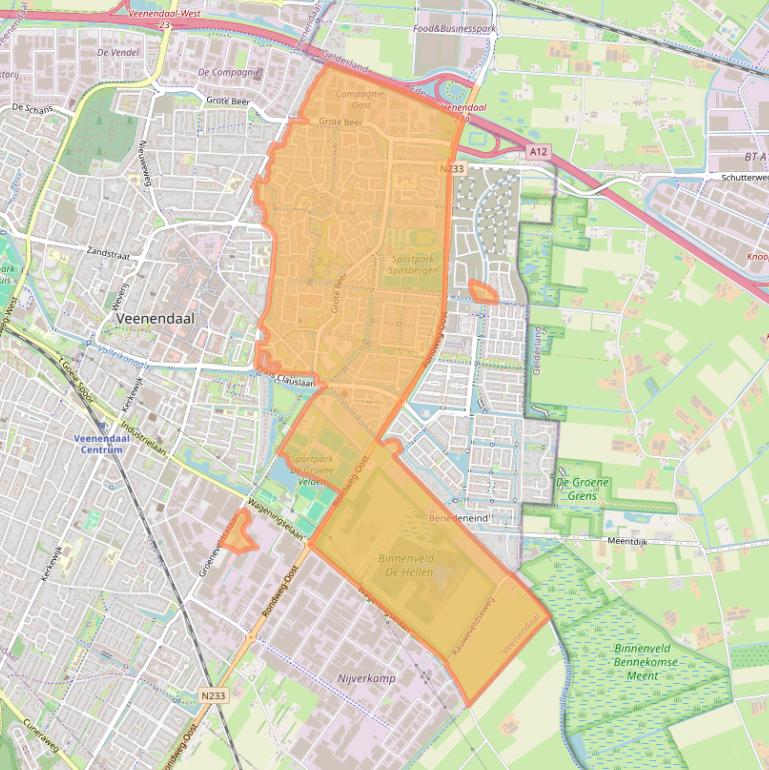 Kaart van postcodegebied 3902.