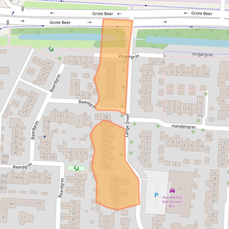 Kaart van postcodegebied 3902AH.