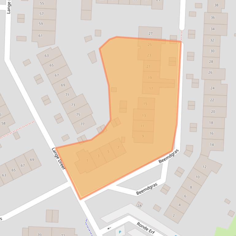 Kaart van postcodegebied 3902AK.