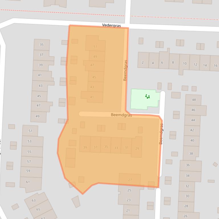 Kaart van postcodegebied 3902AL.