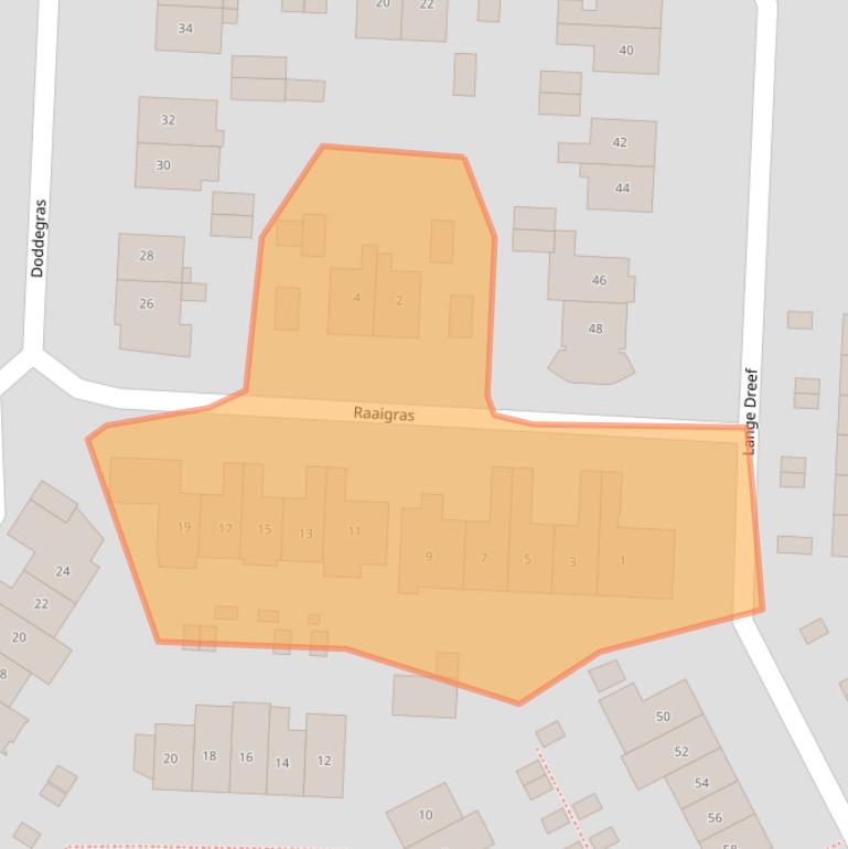 Kaart van postcodegebied 3902AT.