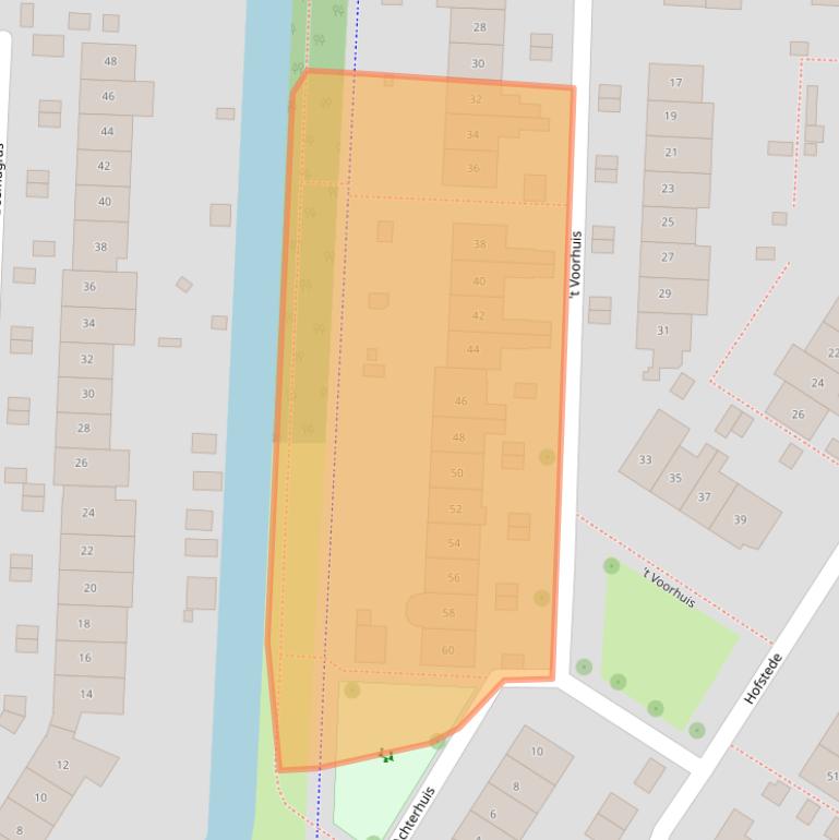 Kaart van postcodegebied 3902CC.