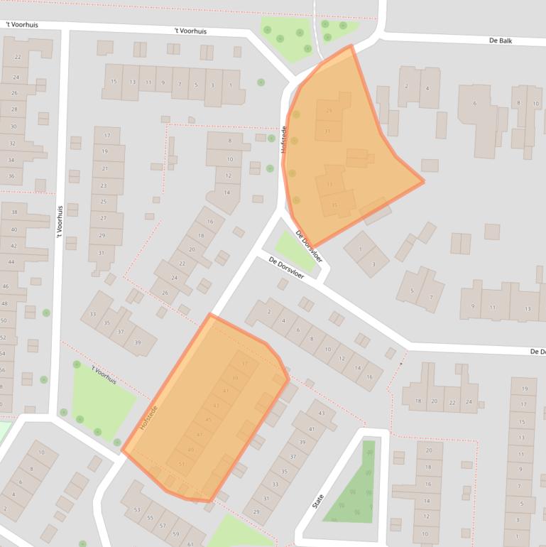 Kaart van postcodegebied 3902CH.