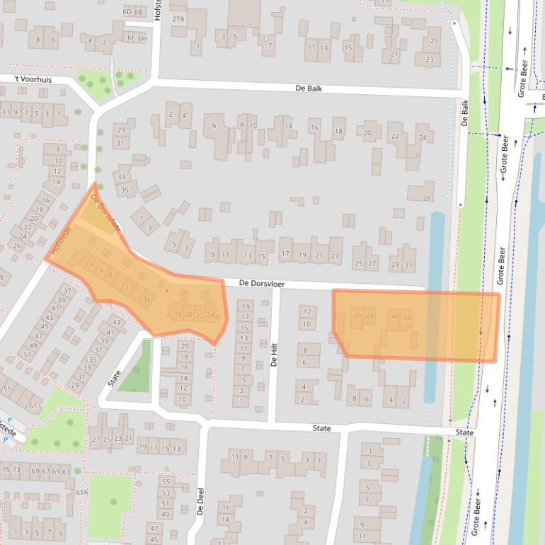 Kaart van postcodegebied 3902CM.