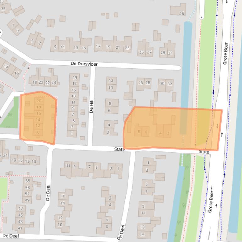 Kaart van postcodegebied 3902CR.