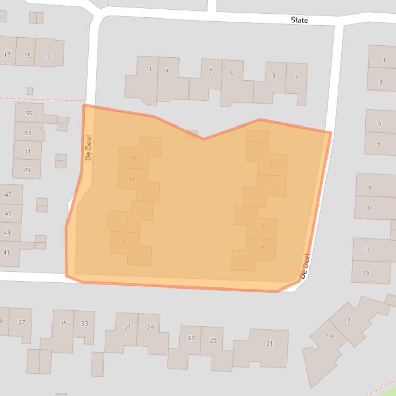 Kaart van postcodegebied 3902CV.