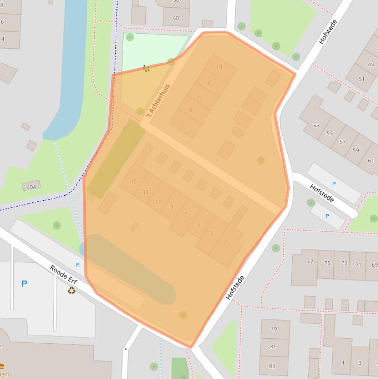 Kaart van postcodegebied 3902CX.