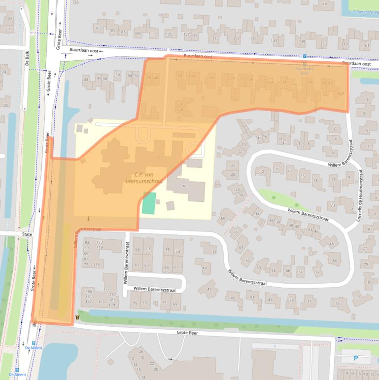 Kaart van postcodegebied 3902DB.