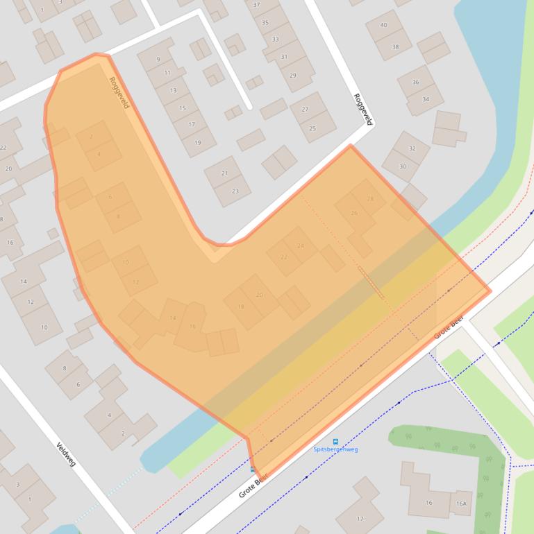 Kaart van postcodegebied 3902EE.