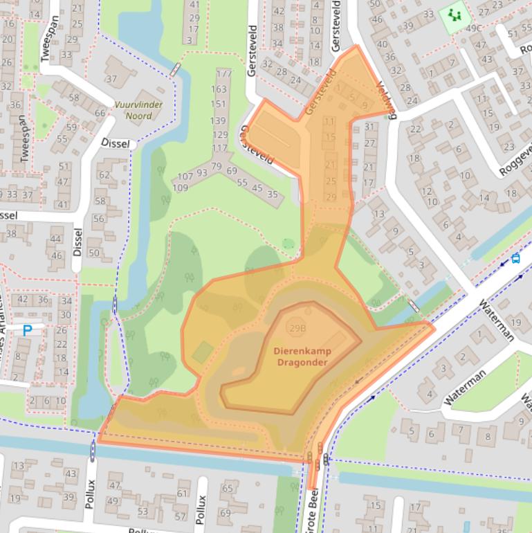 Kaart van postcodegebied 3902EL.
