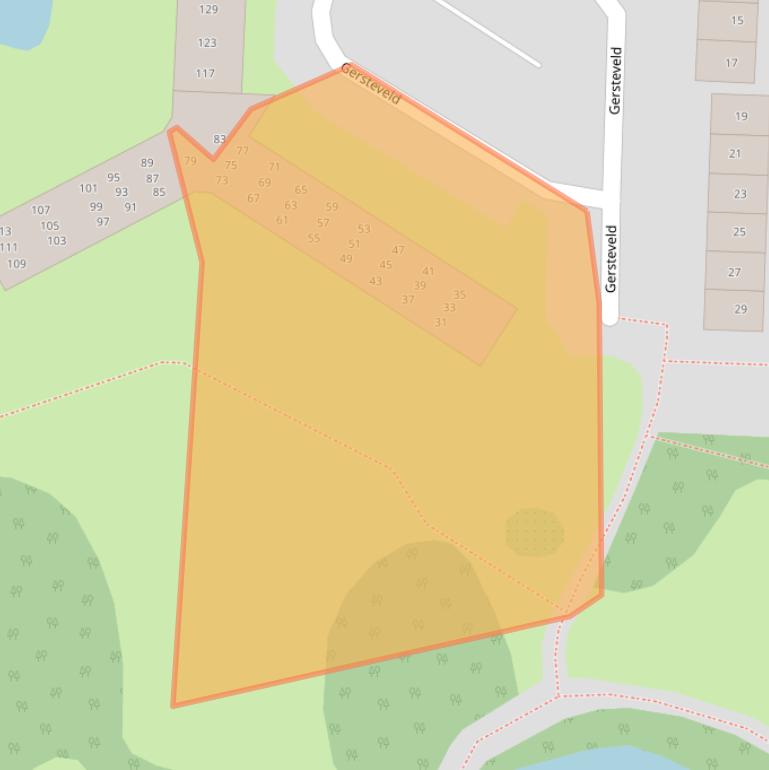 Kaart van postcodegebied 3902EM.