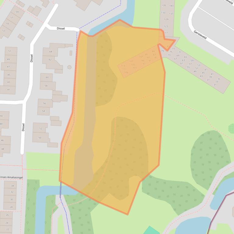 Kaart van postcodegebied 3902EN.