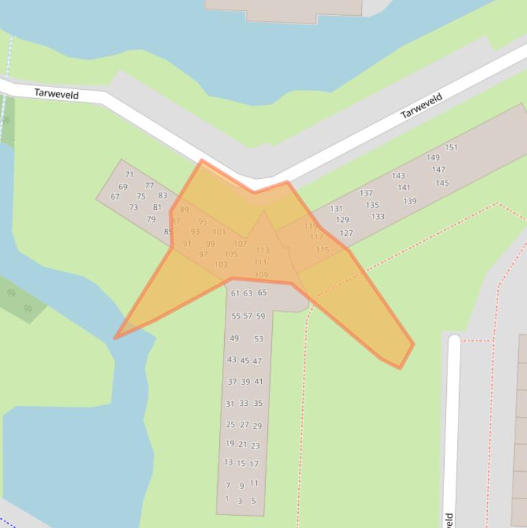 Kaart van postcodegebied 3902GC.