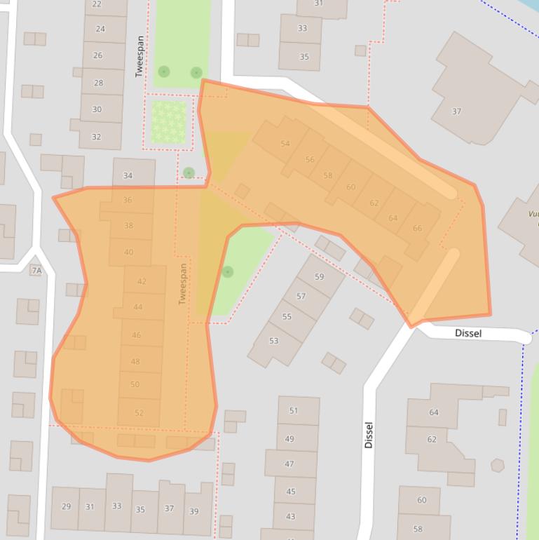 Kaart van postcodegebied 3902GH.