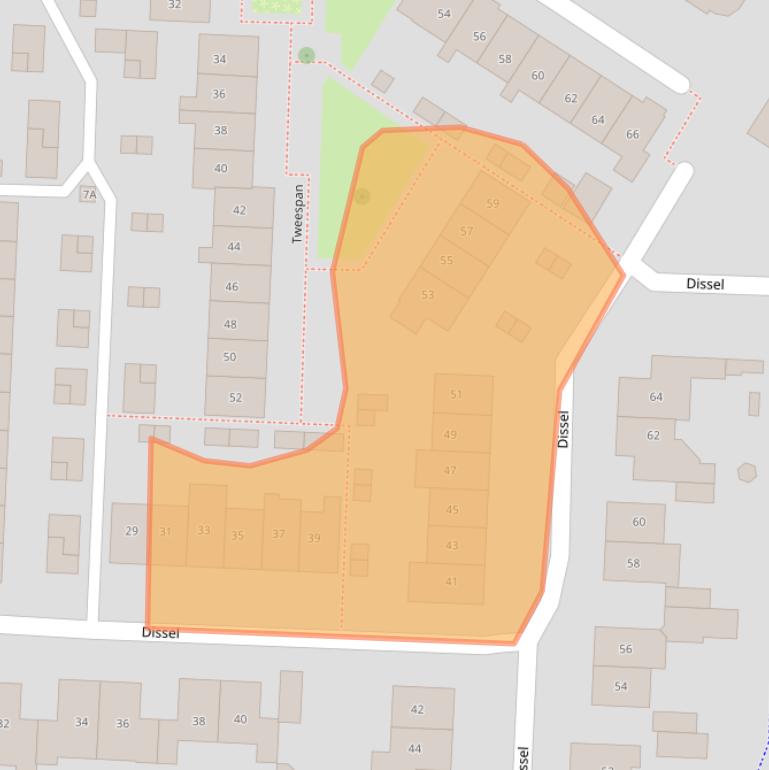 Kaart van postcodegebied 3902GK.