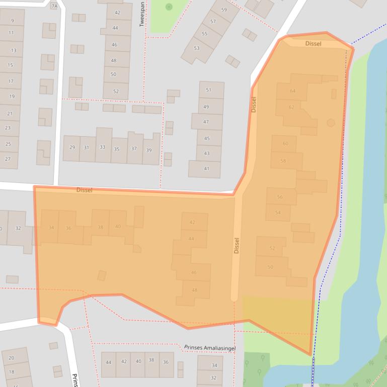 Kaart van postcodegebied 3902GM.