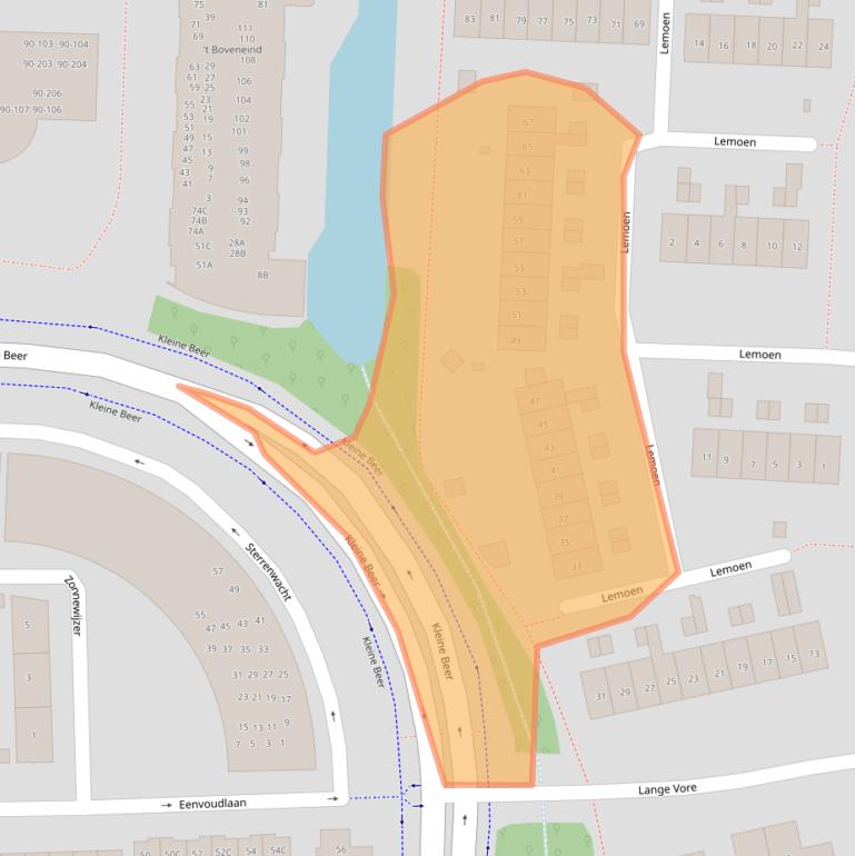 Kaart van postcodegebied 3902GS.