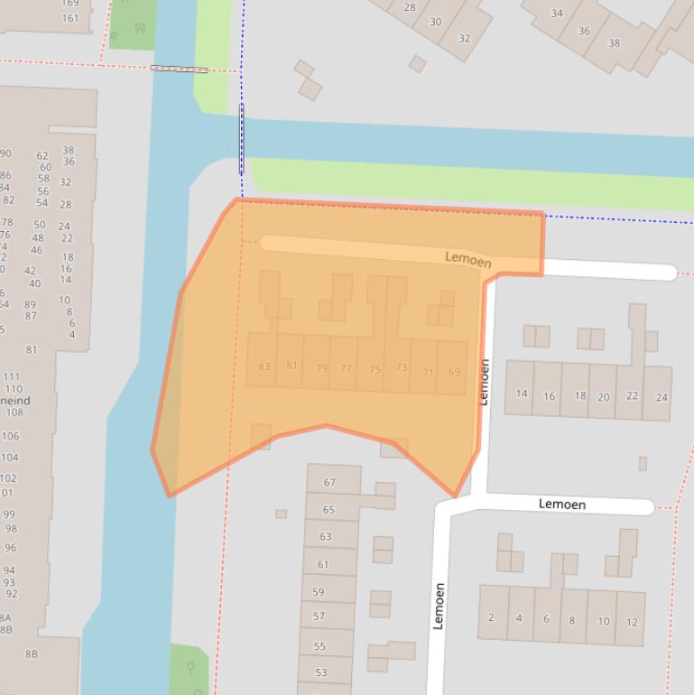 Kaart van postcodegebied 3902GT.