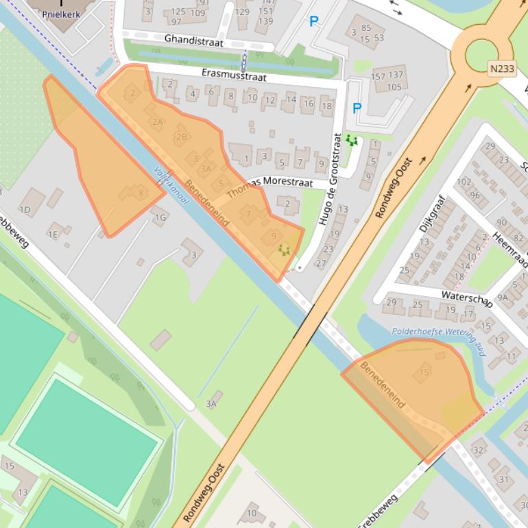 Kaart van postcodegebied 3902HH.